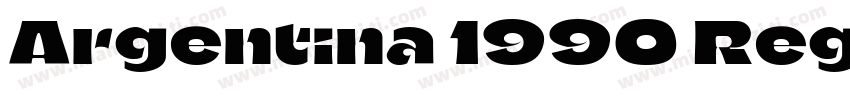 Argentina 1990 Regul字体转换
